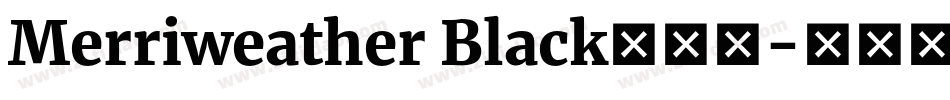 Merriweather Black手机版字体转换
